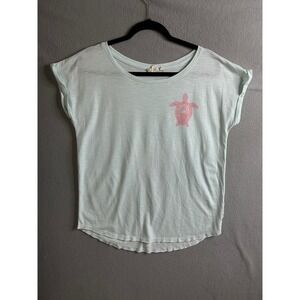 Pacific Creations T Shirt‎ Women's Medium Turtle Graphic Short Sleeve